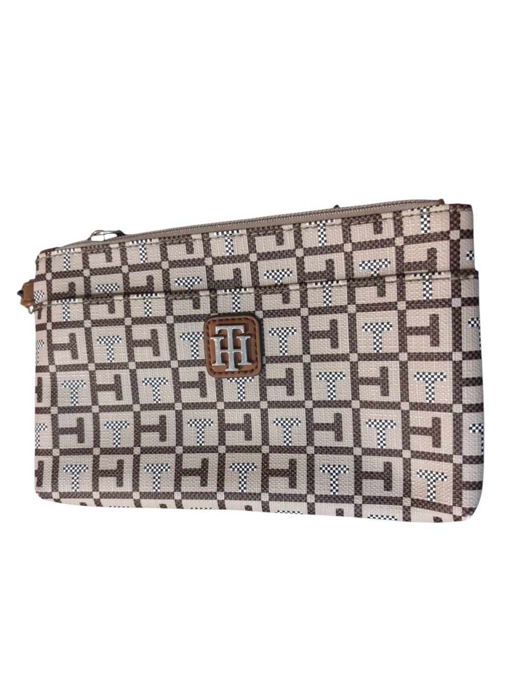 NWT Tommy Hilfiger Monogram Wristlet Wallet